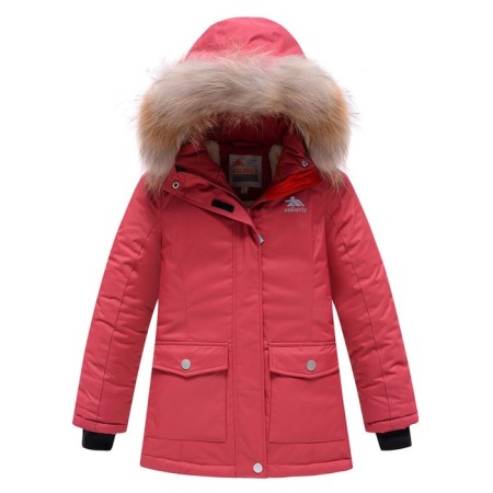 Winter park for a girl, orange color, height 116