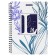 Notebook A5, 80 sheets in a cage on a spiral Erichkrause Lavender, plastic cover, an offset unit, whiteness 100%, mix