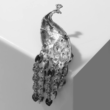 Brooch "Bird" Pavlinen, Color in silver-1