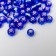 Round 6/0 beads in the bottle "Dark blue" transparent-color 20 g