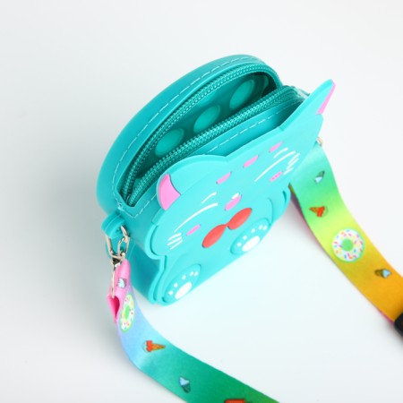 Bag's bag with lightning, turquoise color-2