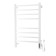 Domoterm electric heated towel rail "Quadro" P8, 500x800 mm, right, white matte