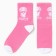Women's socks "Queen", pink color, size 36-40 (23-25 ​​cm)