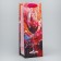 Gift package for a bottle, packaging, "glass of happiness", 9 x 25 x 8.9 cm
