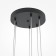 Suspension lamp Maytoni Mod172PL-06B, 6XG4, 20W, 130x340.7 cm, black color
