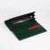 Women's wallet on magnet, green color