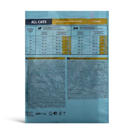 Dry food "All Cats" for sterilized cats, chicken, 350 g-1
