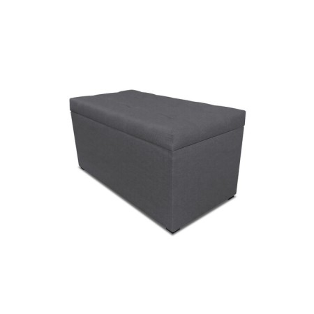 Puff with a lid and weighting, 800 × 400 × 420 mm, bingo velor, Grafit color-1