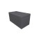 Puff with a lid and weighting, 800 × 400 × 420 mm, bingo velor, Grafit color