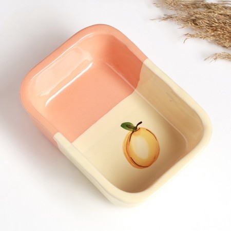 Baking capacity - Pskovskaya container 0.5l / 5.5x17x12.5cm, peach kiss