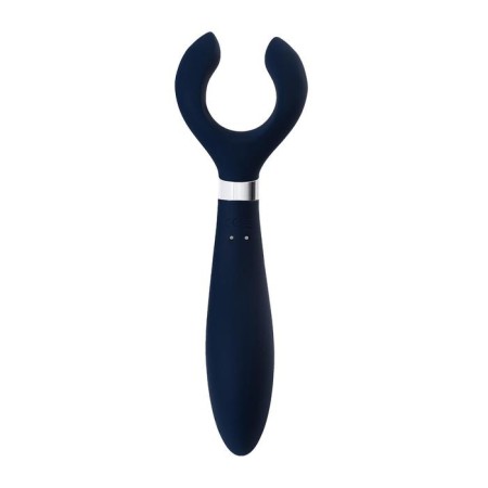 Multifunctional stimulator for pairs Satiffyer Partner Multifun 3, silicone, blue, 23.5 cm-2