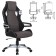 Playing armchair Brabix "Techno GM-002", fabric, black/gray, white inserts