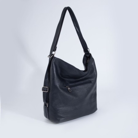 Lurch bag with lightning, 2 external pockets, blue color-1