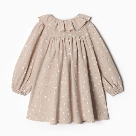 Children's dress with collar Kaftan, r.28 (86-92), beige-4