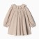 Children's dress with collar Kaftan, r.28 (86-92), beige