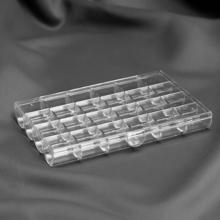 Organizer for threads, for 48 rumps, 18 × 13 × 2.5 cm, the color is transparent-4