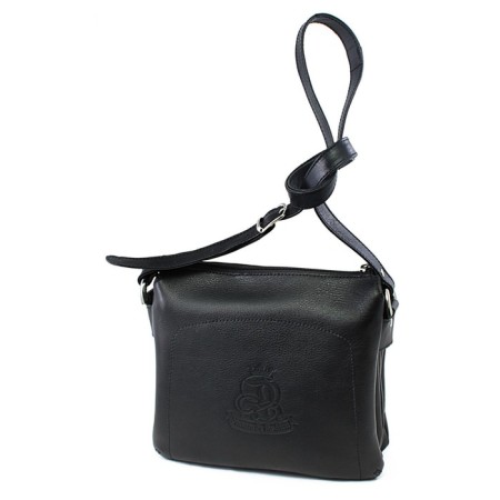 Cross-Body bag, lightning department, black color 7x21x24cm