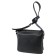 Cross-Body bag, lightning department, black color 7x21x24cm
