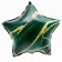 Foil ball 18 "Beauty" in the form of a star, with a substrate
