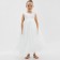 Dress Children's elegant kaftan growth 120, white