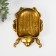 Standing interior polystone "Scarabi beetle" gold 19.5x14.5x2.5 cm