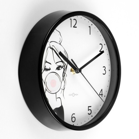 Wall clock, D-20 cm, interior, "girl", silent-1
