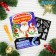 A set of cards for drawing by light "New Year", 5 pcs