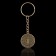 A keychain for keys, metallic, amulet "Cash tree" diam. 2.5 cm