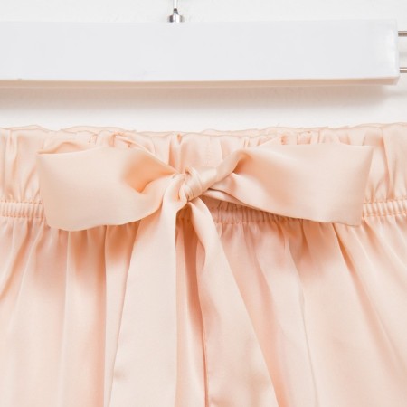 Female pajamas (T -shirt, shorts) minku: Light touch color beige, size 48-14