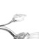 Closure ceiling dera 2x40W E27 chrome 46x19x22 cm