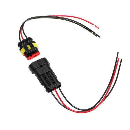 Car connector, hermetic plug-gnesdo DJ7031-1.5-11/21, 3 contacts, set 2 pcs-1