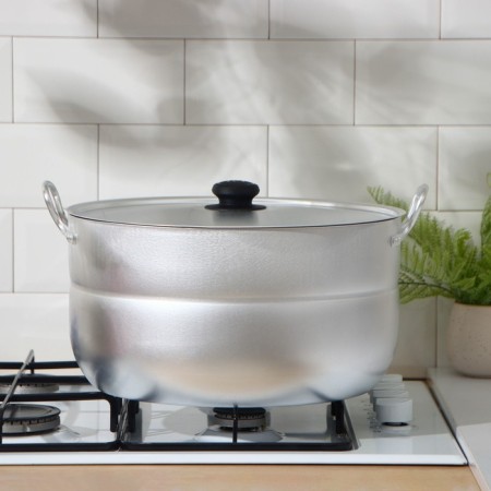 Aluminum pan, 15 l, metal cover-3