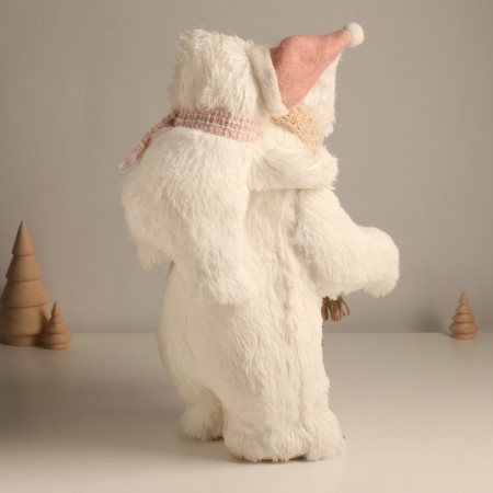 Decor "Papa Bear with a teddy bear on the shoulders" 40x15x20 cm-2