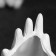 Kashpo - organizer "Hands and face" white, 21x13cm
