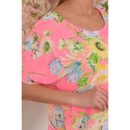 Female blouse, size 48, pink color-12