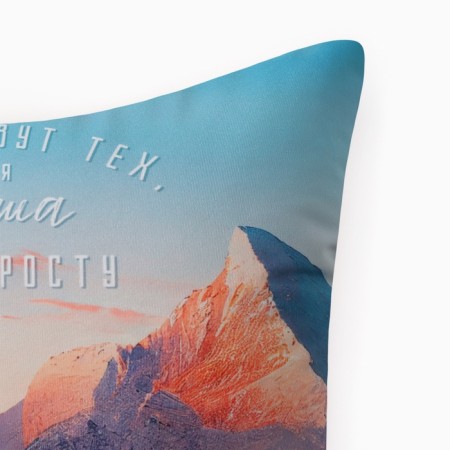 Decorative Ethel Pillow "Mountains call" 40x40 cm, velor, 100% p/e-1