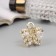 Hair crab "Samantha Galant" butterfly, 3 cm, gold
