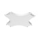 The X-shaped power connector for the Technical tra084CX-11W, 11x11x0.7 cm, white color.