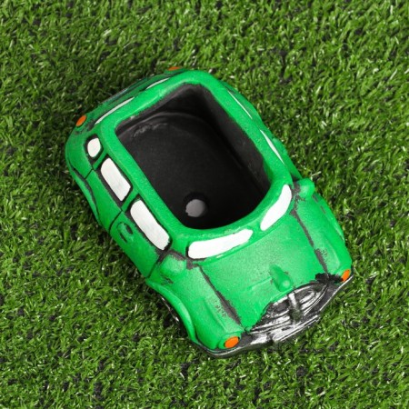 Pot "machine" Green, 15x9x6cm-3