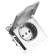 Electric circuit 1-seater s/s with a lid, Stekker series Katrin, GLS16-7112-03, silver