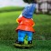 Garden figure "Dwarf gardener with a shovel" 29x14x13cm