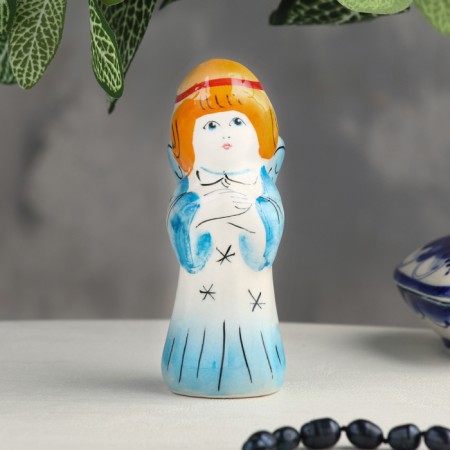 Souvenir "Angel", large, color, gzhel