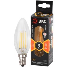 Filament era “candle”, 9 watts, E14, 1170 lm, 2700k, glow warm white