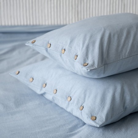 Set of pillowcases "Boyle", size 70x70 cm, blue color, 2 pcs-1