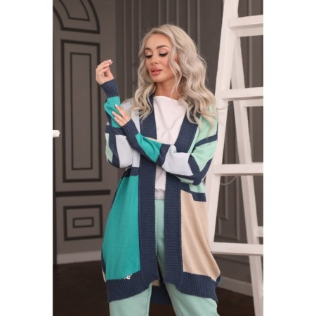 Cardigan female, size 50, mint color-10