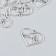 Decor for creativity Metal "heart with a cardiogram" set 7 pcs silver 3x2.4 cm