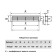 Doorbell grid ERA 4513DP, 450x131 mm, brown color