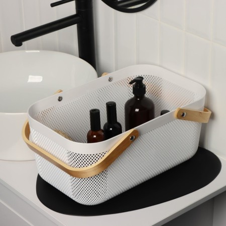 LADOM storage basket "Scandinavia", 39 × 24.5 × 18 cm, white color-5
