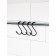 A set of hooks for railing, d = 2 cm, 7 cm, 4 pcs, black color