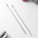 Knitting needles, straight lines, d = 5 mm, 35 cm, 2 pcs